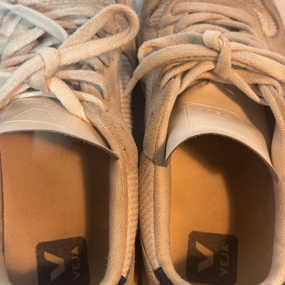 Veja V-10 Suede Mesh Sneakers Women’s Size US 7 Blue Navy - Picture 3 of 7